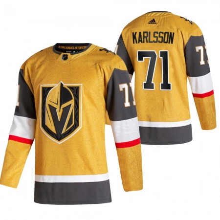 Herren Eishockey Vegas Golden Knights Trikot William Karlsson 71 2020-21 Ausweich Authentic